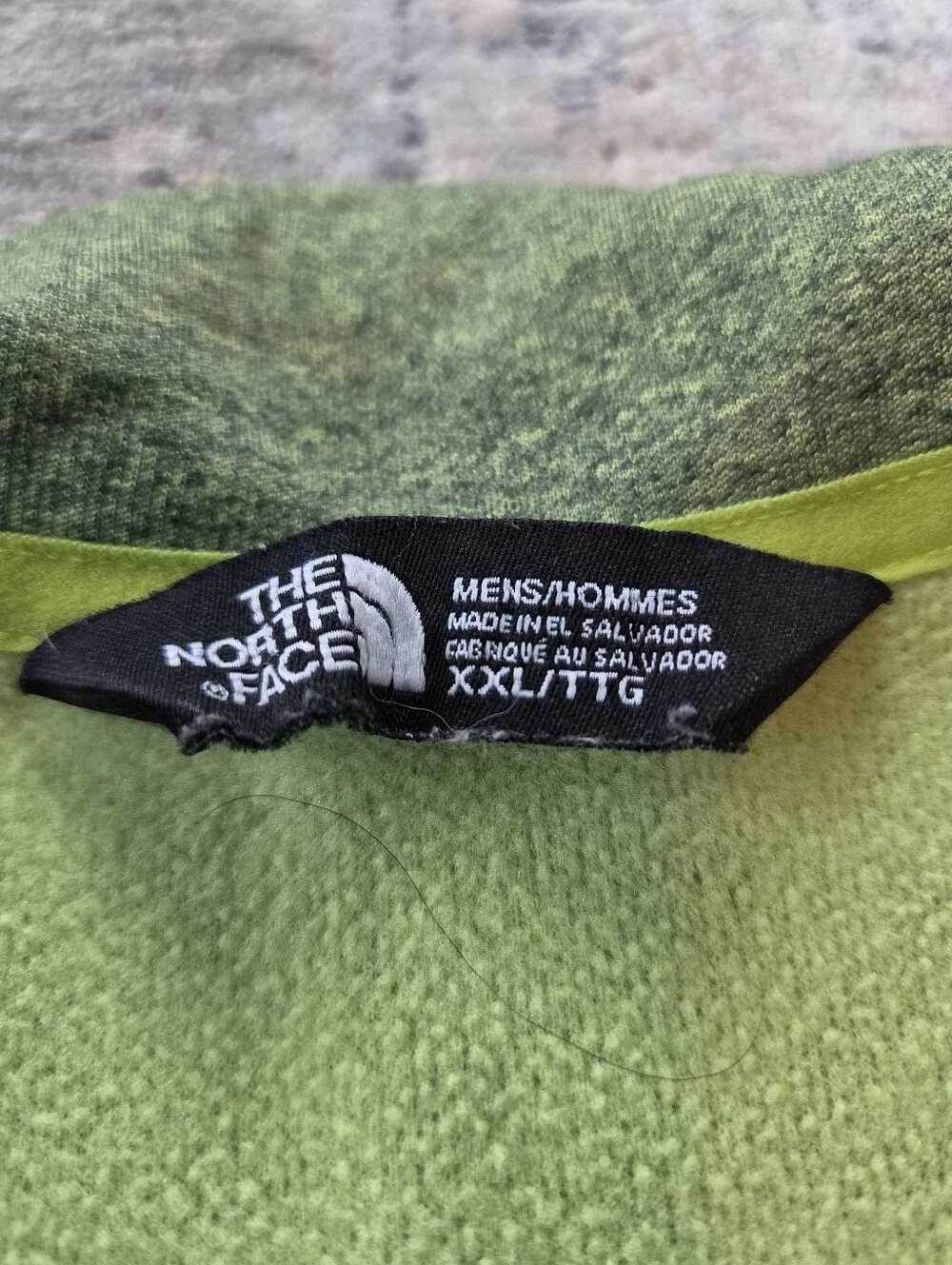The North Face Men's Green 1/4 Zip Pullover